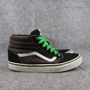 Vans Shoes Youth 6 Sneakers Sk8 Hi Skate Trainer Suede Canvas Black Casual Sport